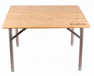 Стол King Camp 2018 4-folding Bamboo table - Кемпинговая мебель - Столы - Магазин туристических палаток svetlozar.ru